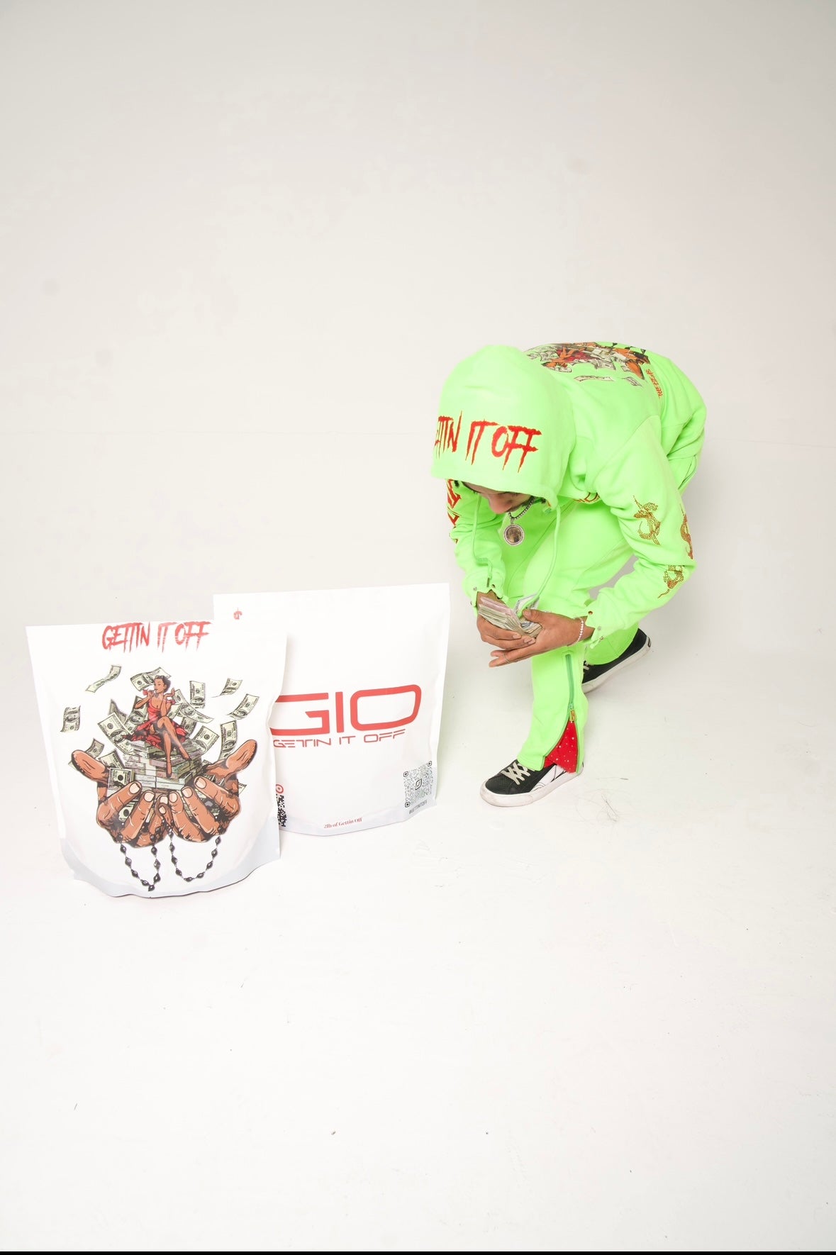 GET OFF CUFF Zip Hoodie ‘Grinch Green’