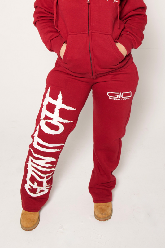 GETTIN IT OFF ‘Jogger Pants’(Wine)