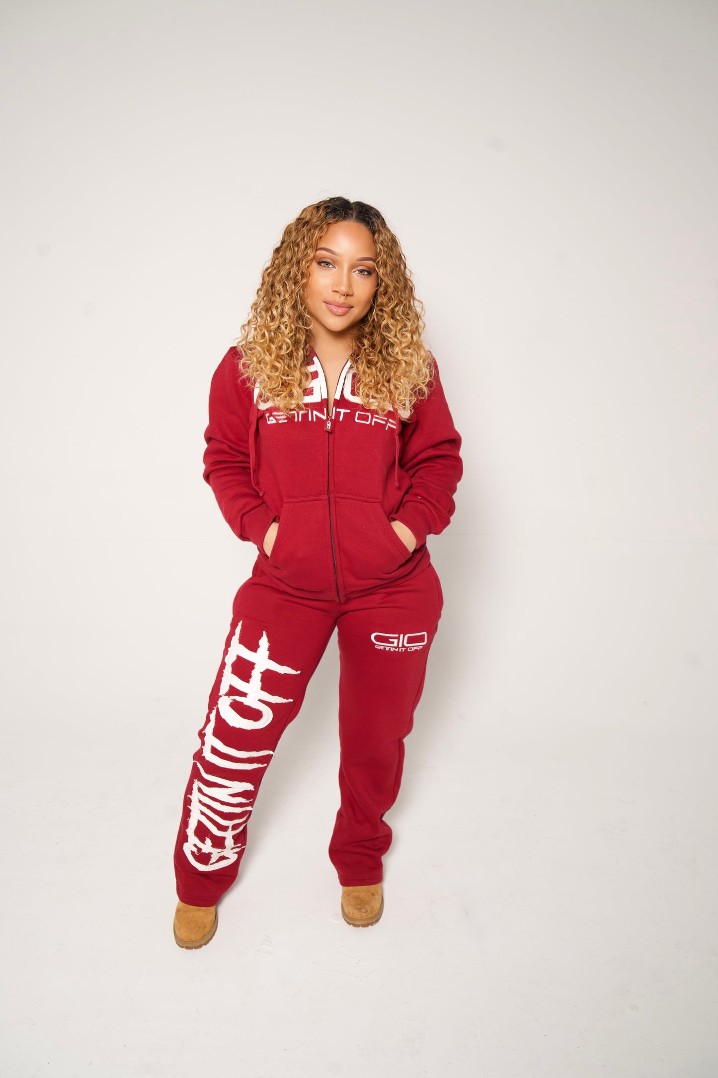 GETTIN IT OFF ‘Jogger Pants’(Wine)