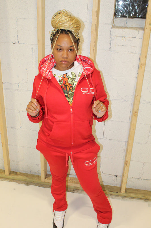 GETTIN IT OFF — Dragon Claw Zip Hoodie (Premium Edition) “Red”