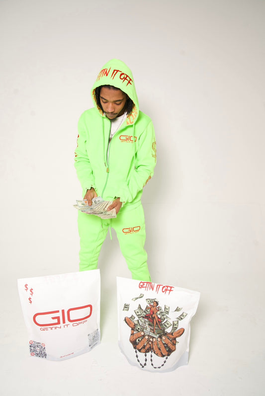GET OFF CUFF Zip Hoodie ‘Grinch Green’