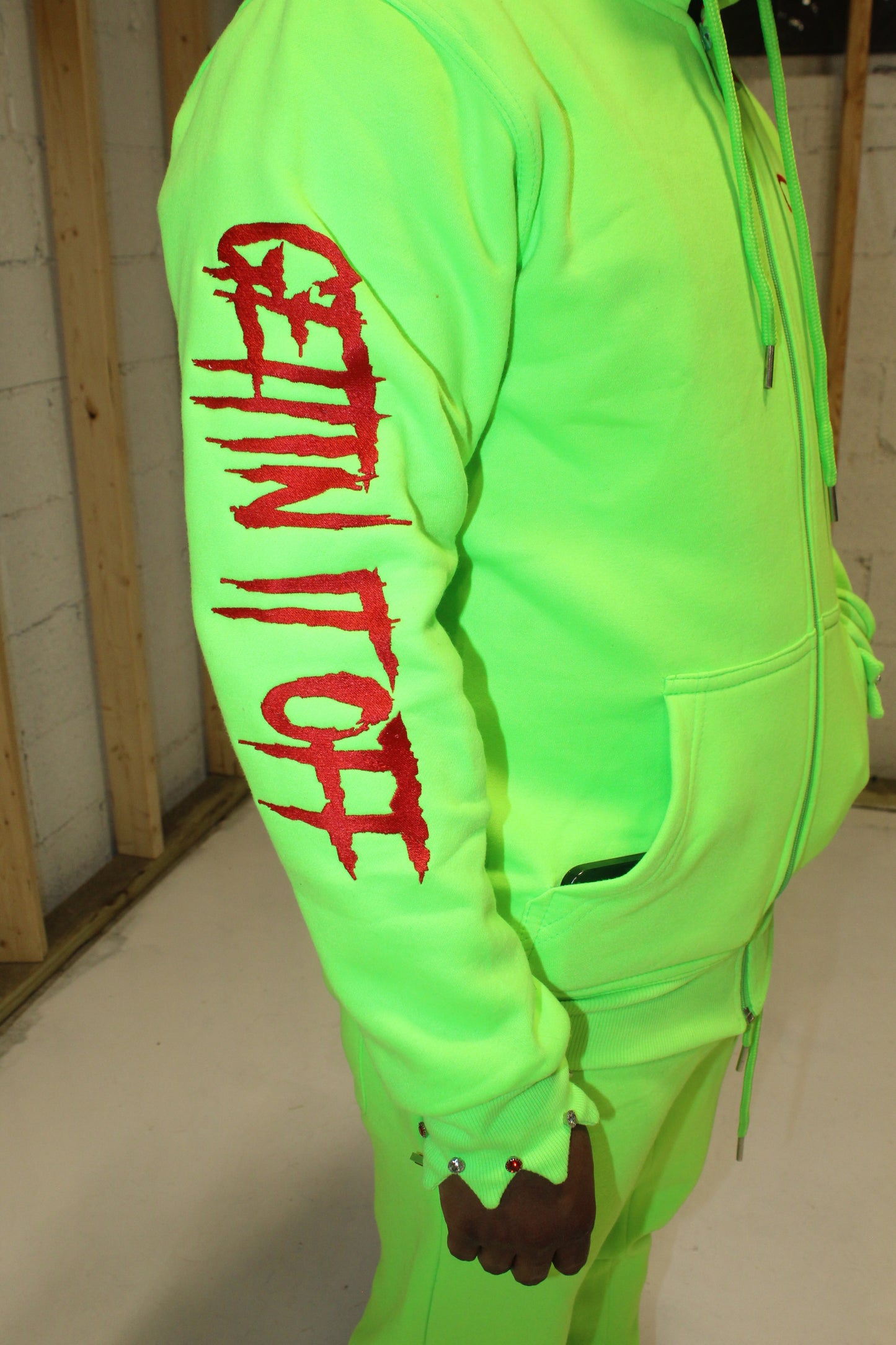GETTIN IT OFF — Dragon Claw Zip Hoodie (Premium Edition) “Grinch Green”