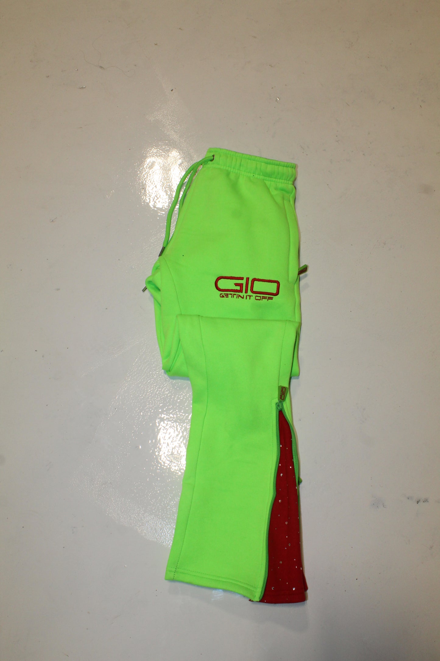 GETTIN IT OFF — Flared Jogger Pants’ (Premium Edition) “Grinch Green”