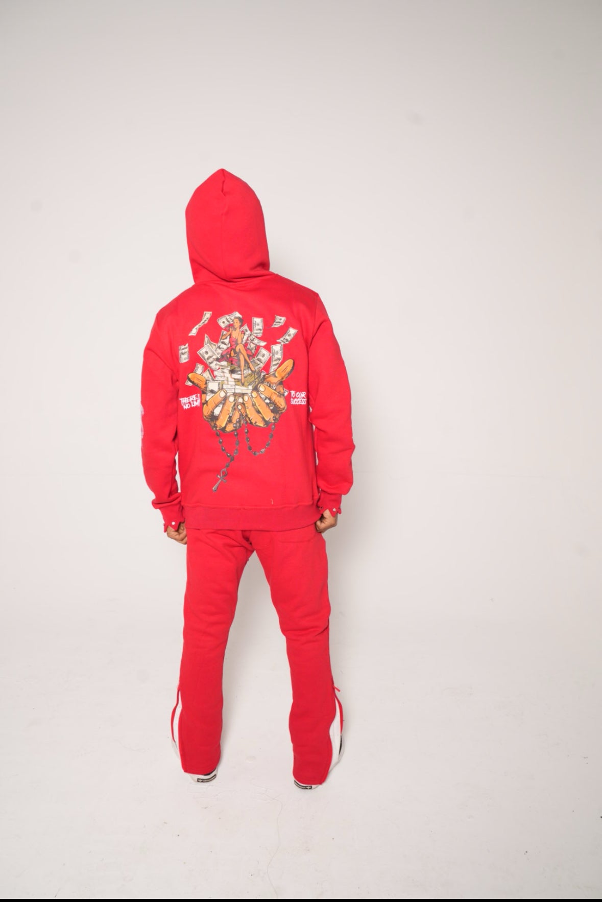 GET OFF CUFF Zip Hoodie ‘Red’