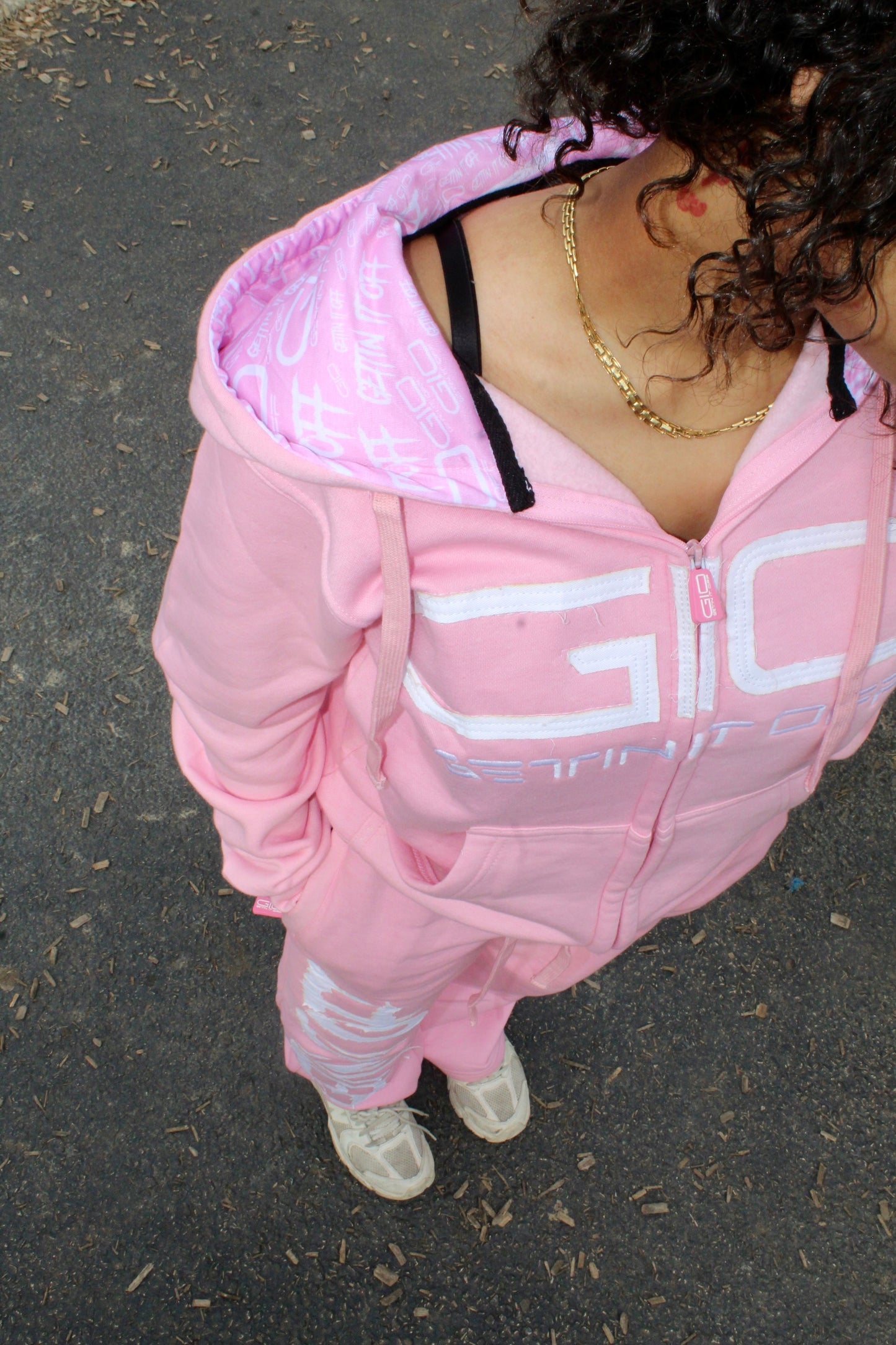 GETTIN IT OFF ‘Hoodie’ (Light Pink)